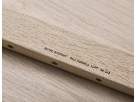 Mid modern scandinavian shelving system in oak, model Royal System by Poul Cadovius, new edition. 