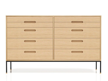 Commode double sur mesure. Modèle Cosmopol, 10 tiroirs