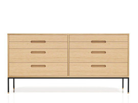 Commode double sur mesure. Modèle Cosmopol, 8 tiroirs