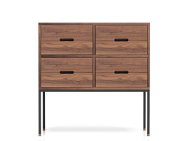 Meuble d'entrée ou petite commode sur mesure. Modèle Cosmopol, 8 tiroirs