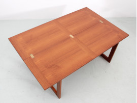 Table basse scandinave en teck dépliante de Ansager Møbler