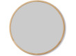 Miroir scandinave modèle Silhouette, Ø100cm, chêne