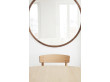 Miroir scandinave modèle Silhouette, Ø100cm, chêne