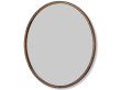 Miroir scandinave modèle Silhouette, Ø100cm, noyer