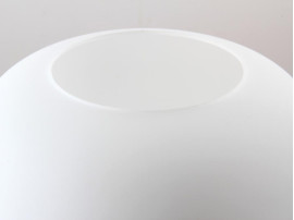 Mid-Century Modern scandinavian lamp in oak and opal
