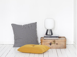 Mid-Century Modern scandinavian lamp in oak and opal