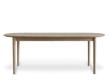 Scandinavian extendable dining table model Classic 215. 6/26 pers. Solid oak.