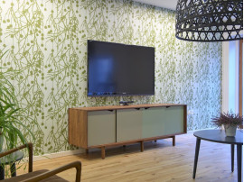 Scandinavian  sideboard S1 walnut. 