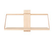 Scandinavian Wood Wall Shelf 