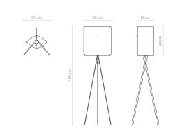 Finnish floorlamp model Square 55
