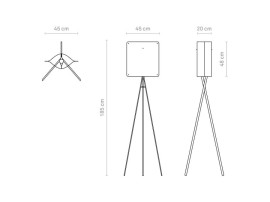 Finnish floorlamp model Square 45