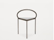 Triangolo chair. Blackened steel. 