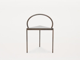 Triangolo chair. Blackened steel. 