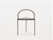 Triangolo chair. Blackened steel. 