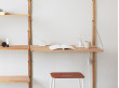 Shelf library H : cm. 2 rails. 