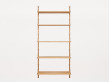 Shelf library H : cm. 2 rails. 
