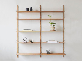 Shelf library H : cm. 2 rails. 