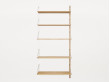 Shelf library H : cm. 2 rails. 
