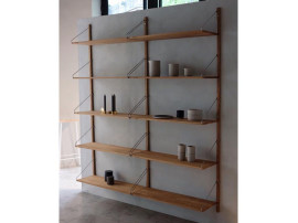 Shelf library H : cm. 2 rails. 