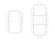Extendable dining table model 121, 6/10 seats