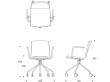 Day III Swivel chair. With armrests. 