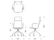 Day Hight Swivel chair. With armrests. 