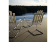 A3 outdoor armchair galvanized steel base. 