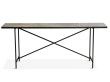 Carrare marble Console. Black frame.