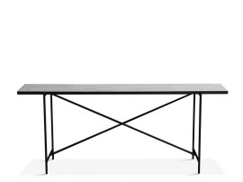 Carrare marble Console. Black frame.