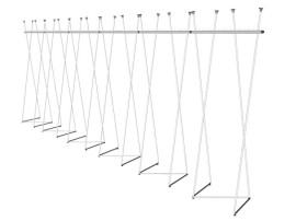 Two Step standing coat rack