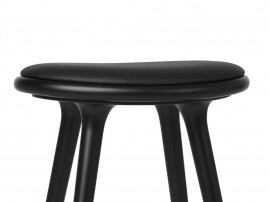 High Stool. 69 cm or 74 cm. Black stained beech 