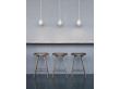 High Stool. 69 cm or 74 cm. Black stained beech 
