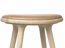 High Stool. 69 cm or 74 cm. Natural soaped oak.  