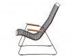 CLICK outdoor lounge chair with armrests