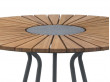 Circle outdoor dining table,  Ø 110 cm. 4-6 seats