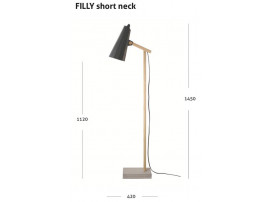FILLY short neck floor lamp white