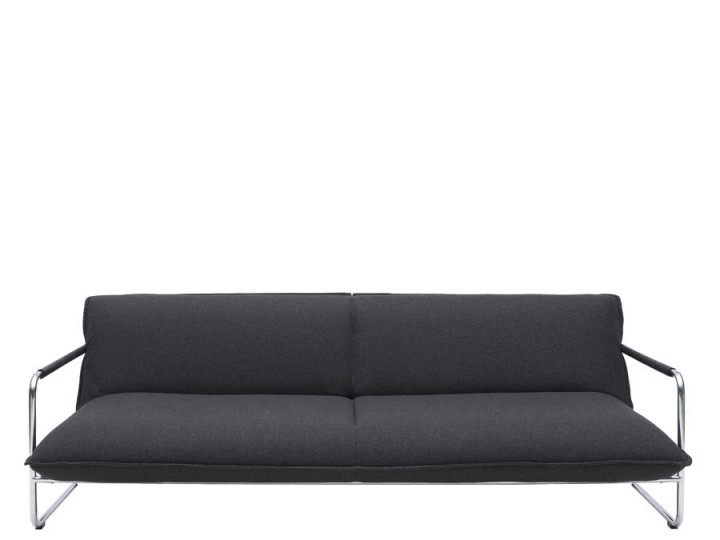 Canapé convertible scandinave modèle Nova. Base chrome ou blanc