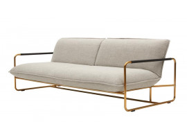 Canapé convertible scandinave modèle Nova. Base laiton