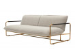Canapé convertible scandinave modèle Nova. Base laiton