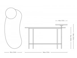 Bureau scandinave Palette JH9, noir