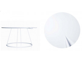 Breeze coffee table with wavy top Ø 80 cm