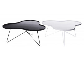 Flower Mono coffee table Black or White. 3 sizes