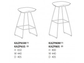Kaz barstool 65cm or 80cm