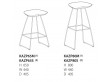 Kaz barstool 65cm or 80cm