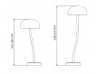 Curve  Metal Table lamp.  6 sizes