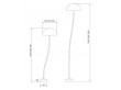 Curve Metal Floor lamp.  6 sizes