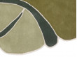 Hand tufted Obi Greens rug. Medium