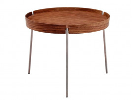 Table basse scandinave ronde Tray AK 710. 3 tailles