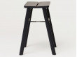 Angle Stool, Black-stained Oak