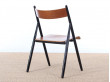 Suite de 4 chaises scandinaves en teck